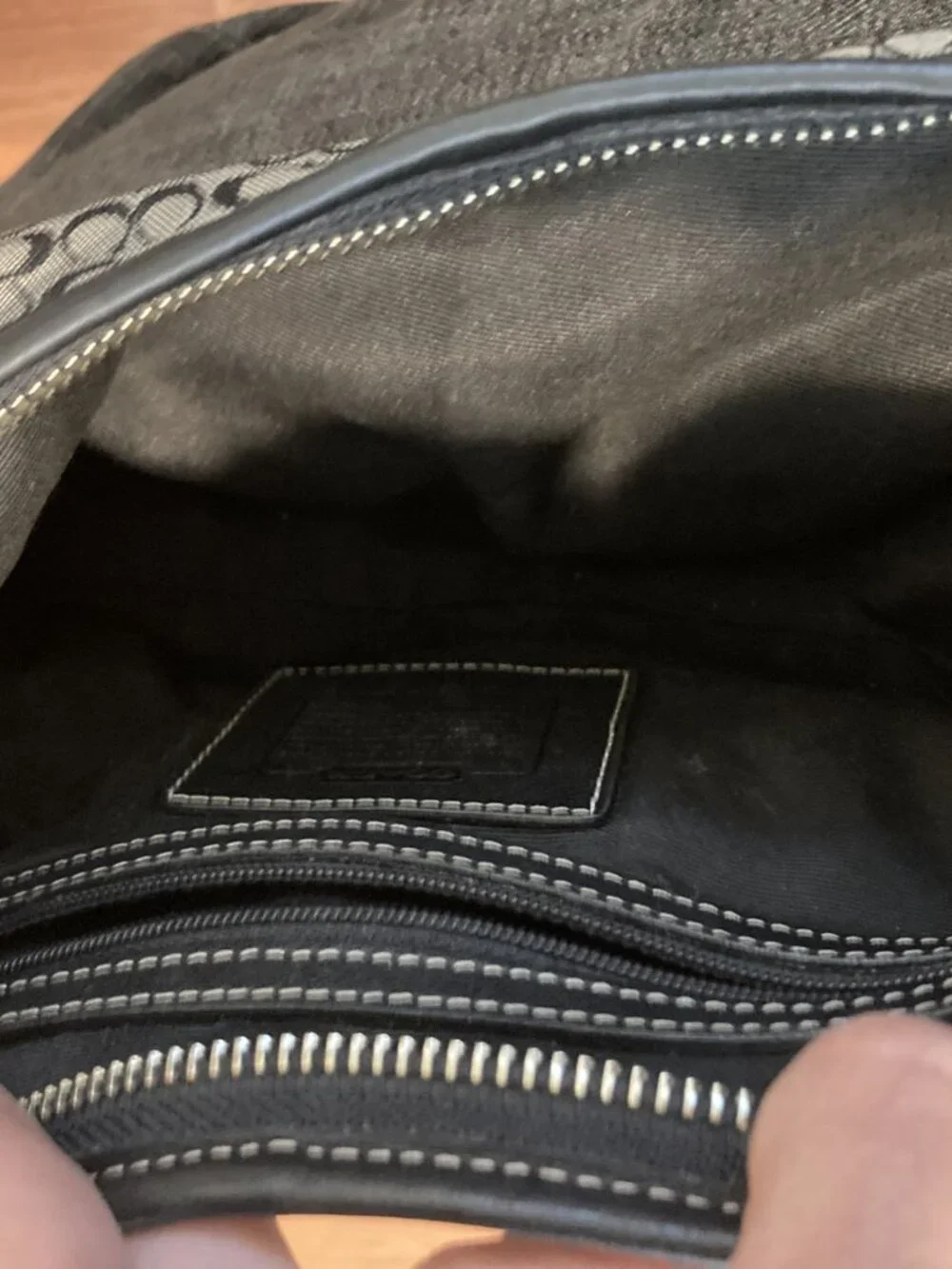 COACH 6351 Black Shoulder Hobo Bag
